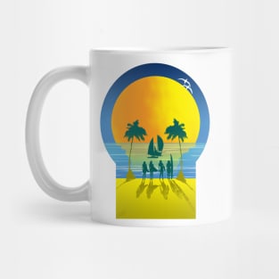 Beach Skull Mug